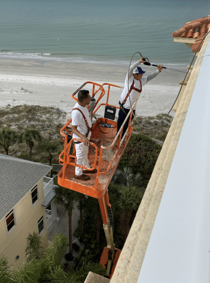 Testing for Leaks on Waterfront Condo at Indian Rocks Beach