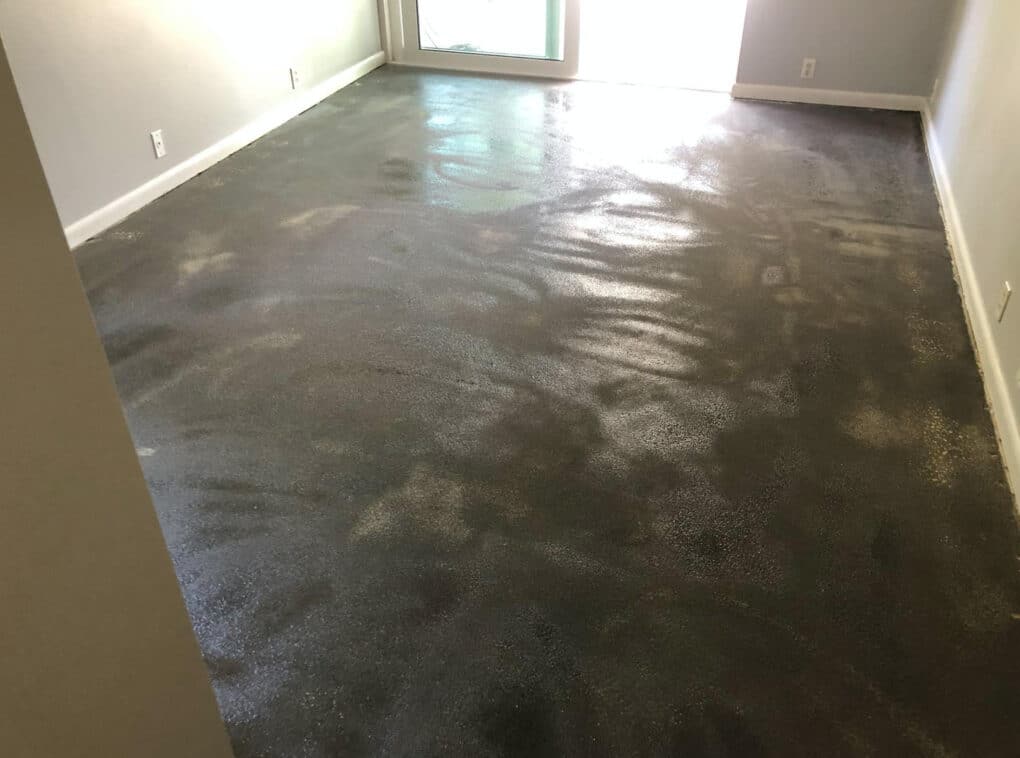Residential Waterproofing Barrier Floor Coating With Texture In Safety Harbor Florida